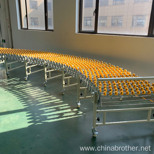 BROPACK Flexible expandable Extend Roller Conveyor